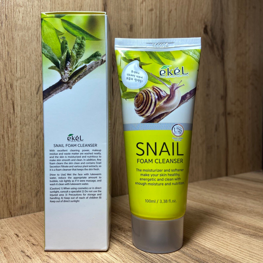 Пенка для умывания Ekel Foam Cleanser Snail с муцином улитки 100 мл