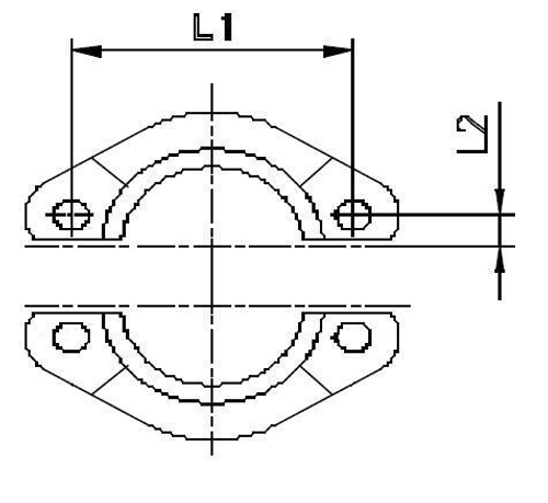 Комплект скоб AFS6 1/2 (2шт.)