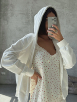 Зип-худи из футера / milk