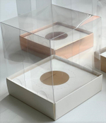Коробка под 1 капкейк или cake-to-go 10х10х12
