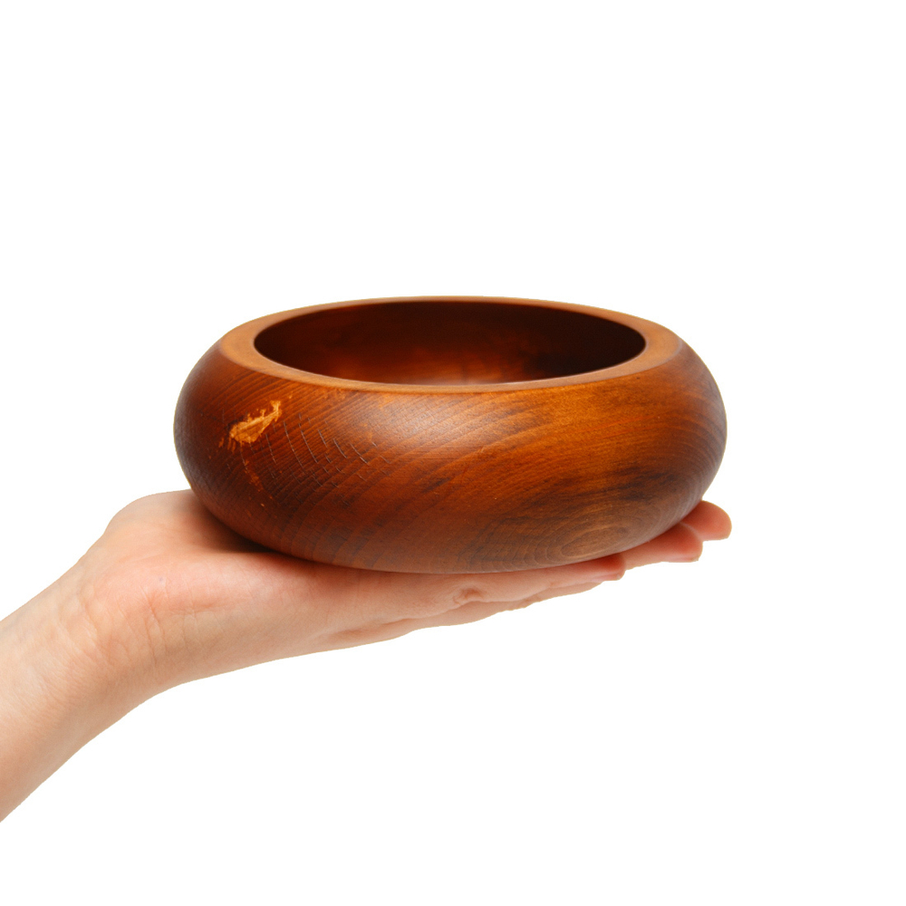 Деревянная глубокая тарелка-чаша Art of Siberia из древесины кедра T57