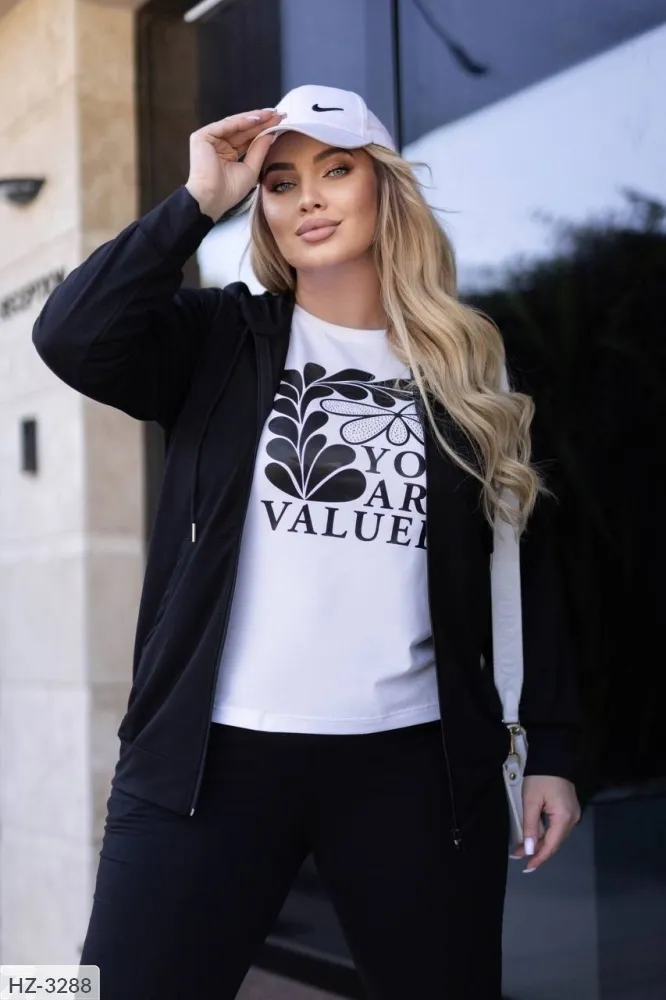 Костюм тройка HZ-3287 Фабрика Моды