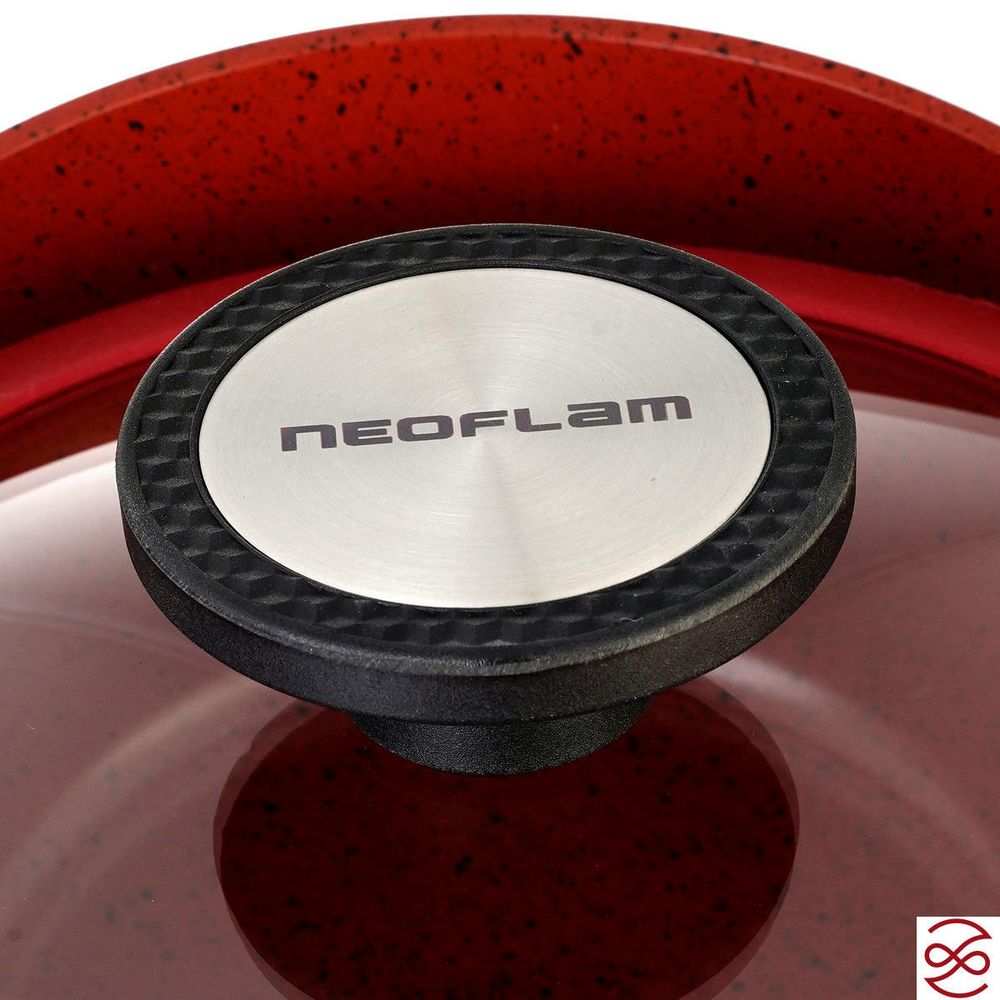 Жаровня со стеклянной крышкой Neoflam De Chef 2,7 л, 24 см (индукция)