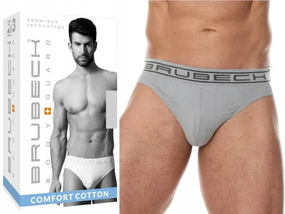 Трусы мужские слип Brubeck Comfort Cotton BE00290A ,серые