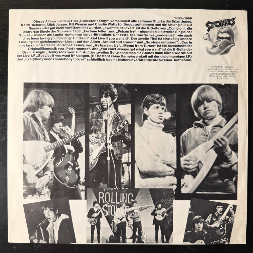 The Rolling Stones ‎– Collector's Only (Германия 1980г.)Т