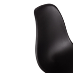 Стул CINDY (EAMES) (mod. 1801) дерево бук/металл/сиденье пластик, 45x51x82 см, Black (черный)