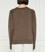 Хлопковый свитер Max Mara Leisure - коричневый(263661586)