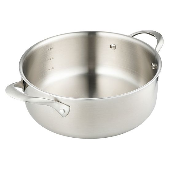 Кастрюля с крышкой 3ply etalon, D24 см, 4 л