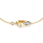 Браслет «Настроение» из комбинированного золота с натуральными топазами white