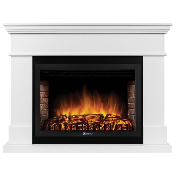 Каминокомплект: Очаг Electrolux EFP/P-3020LS N, портал California 30, белый — (1)