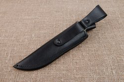 Нож "Гризли", дамасская сталь, рукоять черный граб мореный