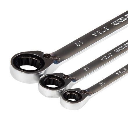 Цена на KING TONY (132A13MR) Набор комбинированных трещоточных ключей, 8-19 мм, кейс, 13 предметов