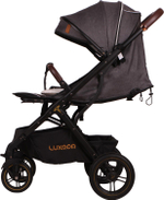 Прогулочная коляска luxmom 609 Чёрный текстиль