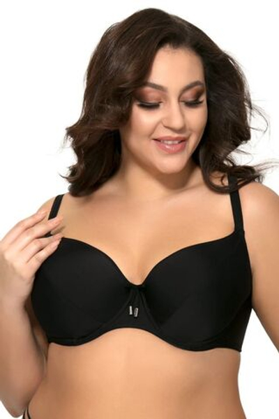 Пляжный лиф с мягкими чашками (Размер: 65G) (Цвет: черный)