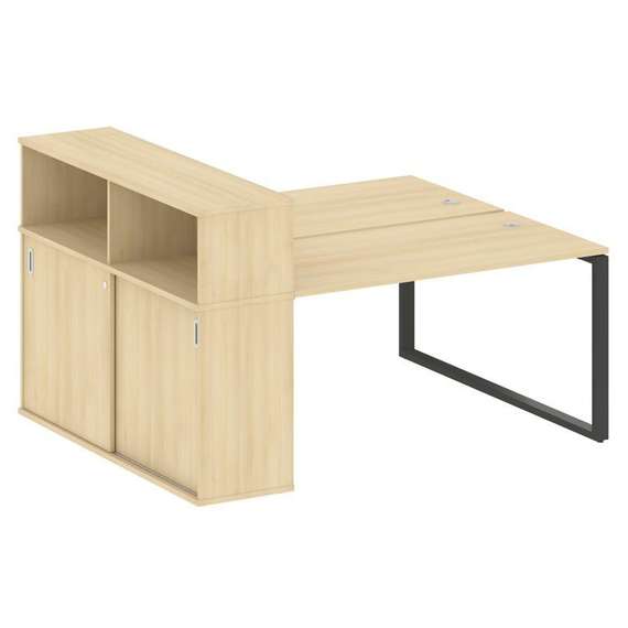 Метал Систем Рабочая станция с шкафом-купе на О-образном м/к БО.РС-СШК-2.3 Т