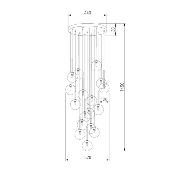 Подвесная люстра TK Lighting 5945 Nilos