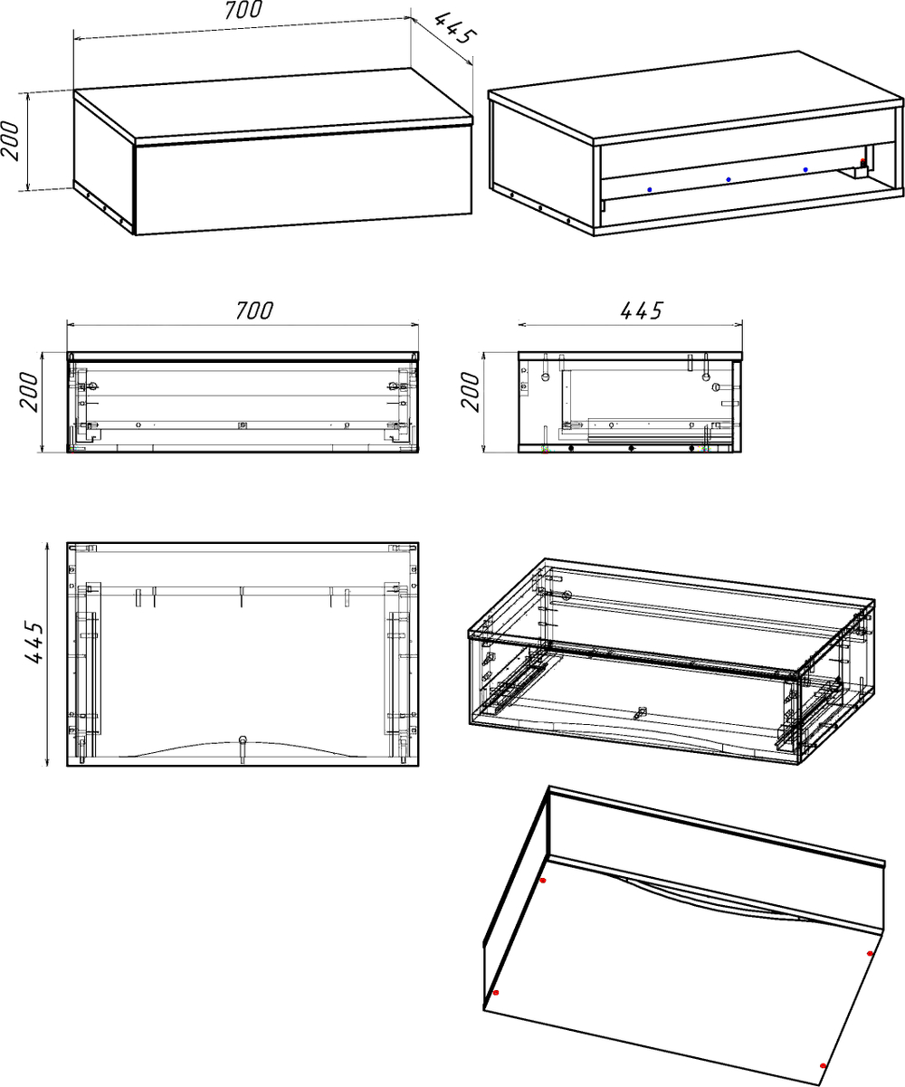Тумба DIWO Элиста 70 светлое дерево