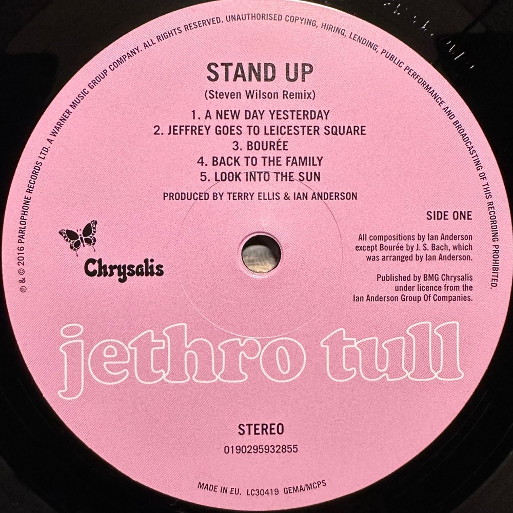 Jethro Tull - Stand Up (Европа 2016г.)