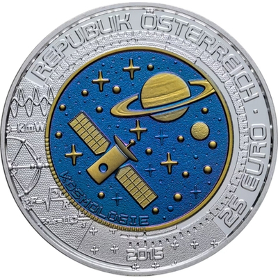 АВСТРИЯ, 2015, 25 ЕВРО [БИМЕТАЛЛ: СЕРЕБРО + НИОБИЙ]