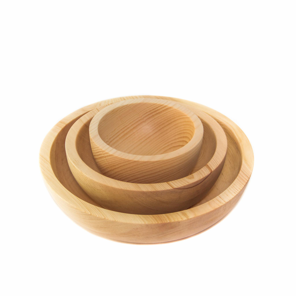 Набор деревянной посуды Art of Siberia из древесины сибирского кедра. TN2