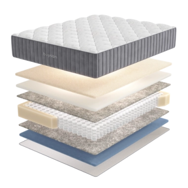 Матрас BuyBeauty, 28 см, жесткость выше средней, пружины, латекс, memorix