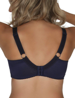 Темно-синий бюстгальтер с мягкой чашкой из кружева с «ресничками» (Размер: 85G) (Цвет: темно-синий)