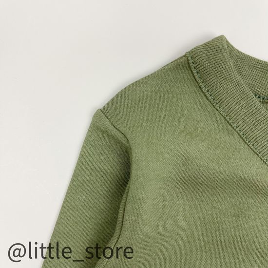 Слип хлопковый "Веселые жирафы" хаки