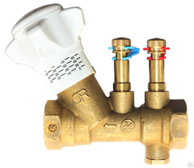 Клапан балансировочный статический с зондами и сливом Giacomini R206В 3/4*