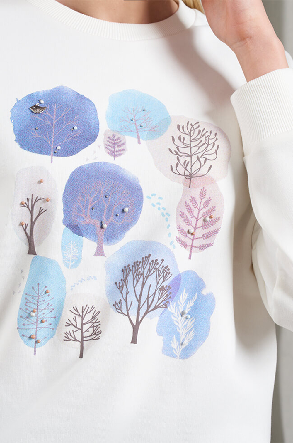 22940 Джемпер женский (молочный)