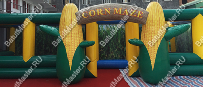 Надувной лабиринт "Кукурузная плантация" размер 12*11*2,8 м