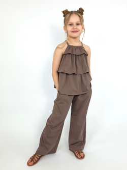 02-160-5 Комплект для девочки (джемпер+ брюки)