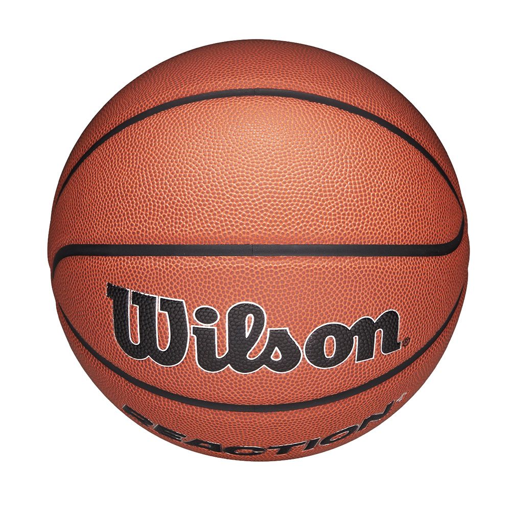 Мяч баск. WILSON Reaction Plus, WZ2026701XB6, р.6, композит, бутил. камера, темно-коричневый