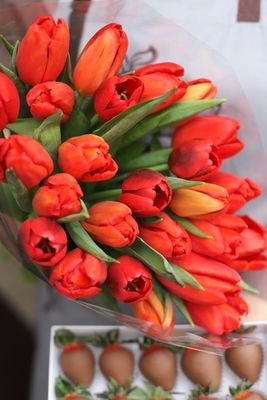 Букет "Тюльпаны микс" 25 штук