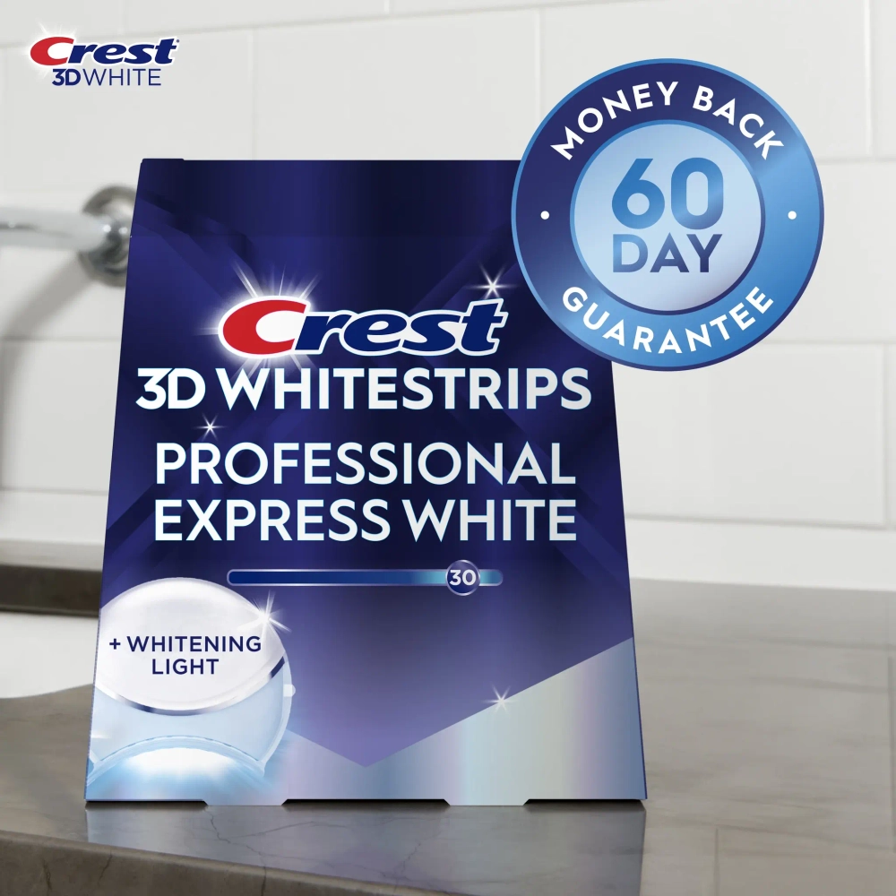 Отбеливающие полоски для зубов Crest 3D Whitestrips Professional Express White Light (Hour Light)