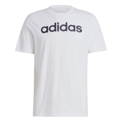Мужское теннисное поло adidas LIN Singel Jersey T-Shirt Men - White, Black