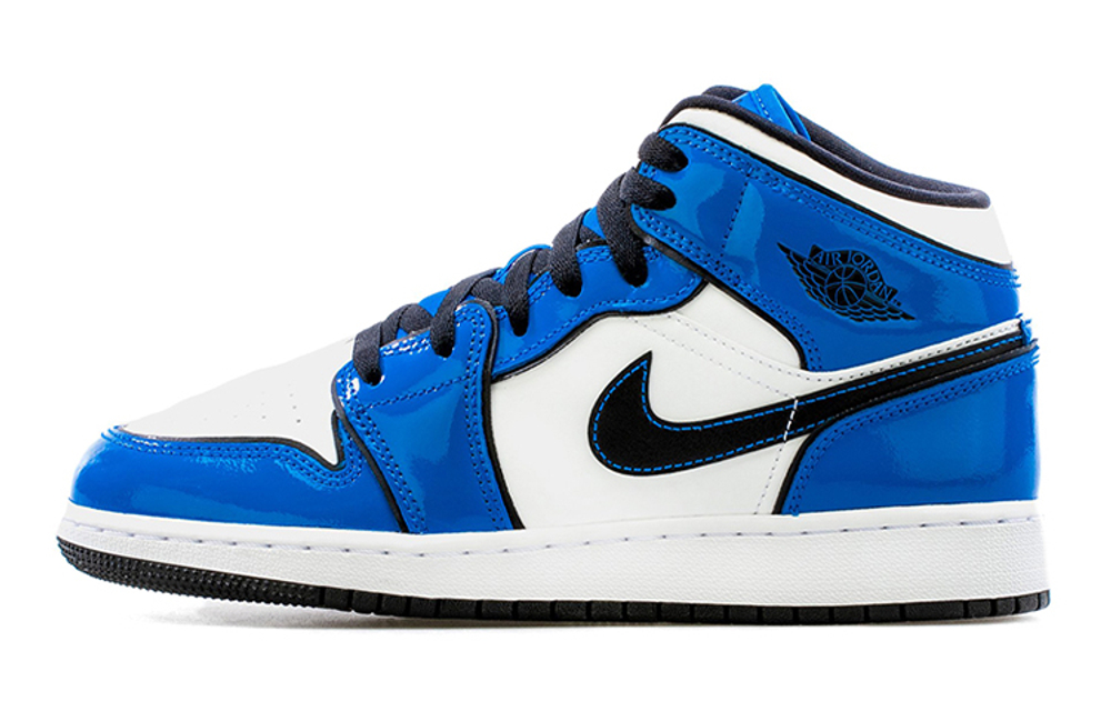Jordan 1 Mid Signal Blue GS