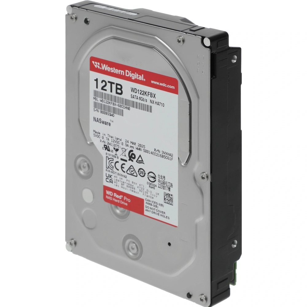 Жесткий диск WD SATA-III 12TB WD122KFBX NAS Red Pro