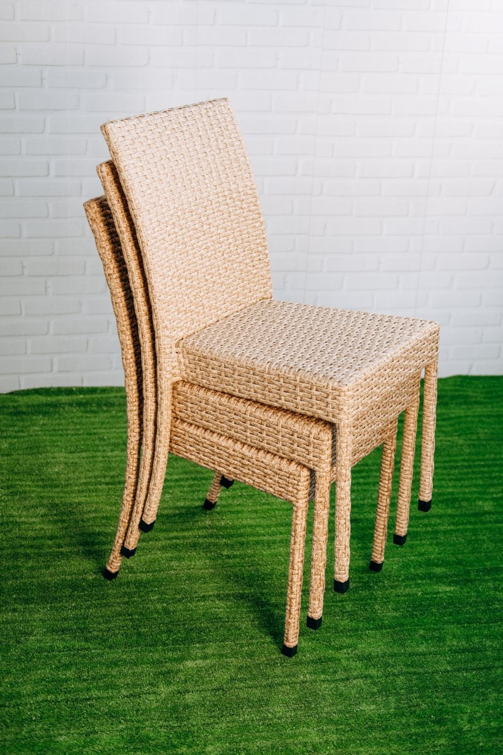 Стул плетеный ReeHouse Dove, бежевый люкс