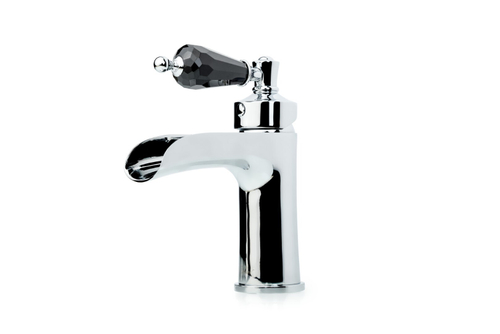 Boheme Смеситель для раковины Vogue хром с черным Swarovski