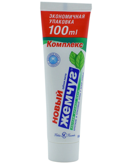 З/паста Новый Жемчуг Лёгкий аромат мяты 100мл.туба
