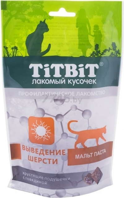 TitBit хрустящие подушечки мальт паста с говядиной 60г
