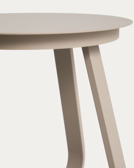 Уличный столик Tamaris из алюминия цвета таупе Ø48 см