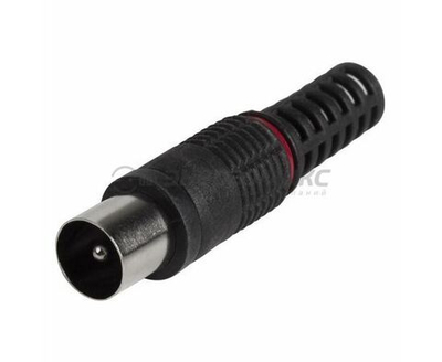 Разъем PROconnect, штекер TV, без пайки, черный (05-2042-2) 2 шт.