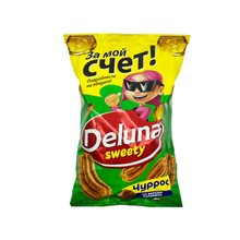 Кукурузные снеки Deluna Чуррос с карамелью 85 г
