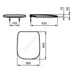 Сиденье для унитаза дюропласт микролифт Esedra Ideal Standard T318101