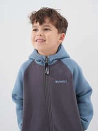 Толстовка Колор блок "Графит" утепленная