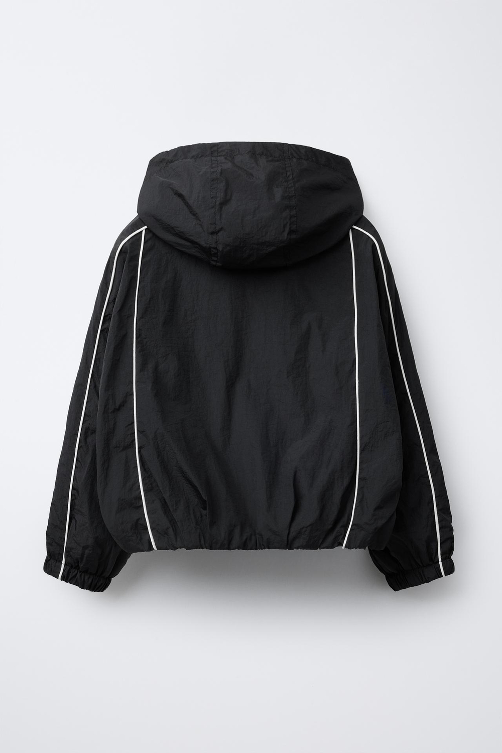 ZARA ДОЖДЕВИК С КРУЖЕВОМ, ЧЕРНЫЙ