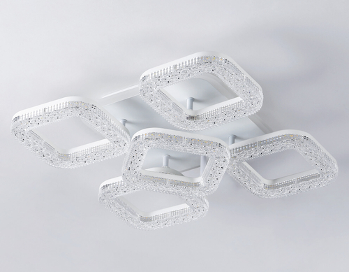 Светильник потолочный светодиодный с пультом FA3914/4+1 WH белый 80W 3000K/4200K/6400K 380*380*110 (ПДУ РАДИО 2.4G)