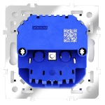 Розетка встраиваемая VOLTUM S70 с заземлением и защитными шторками, 16А, с USB, A+A, (белый глянцевы