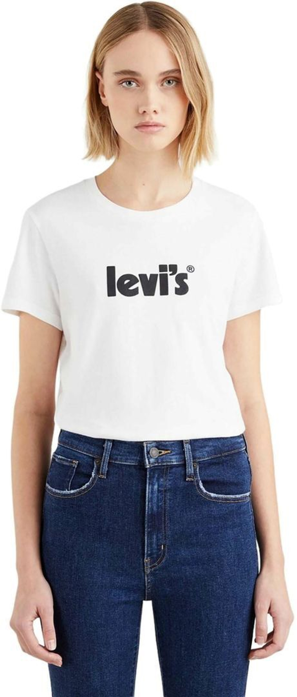 Футболка Levis Levi's Original THE PERFECT TEE SEASONAL POSTER LOGO SU белый
